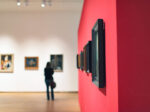 A person enjoying an art gallery on Sanibel Island