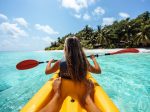 people kayaking