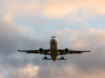 A plane flying into Sanibel Island